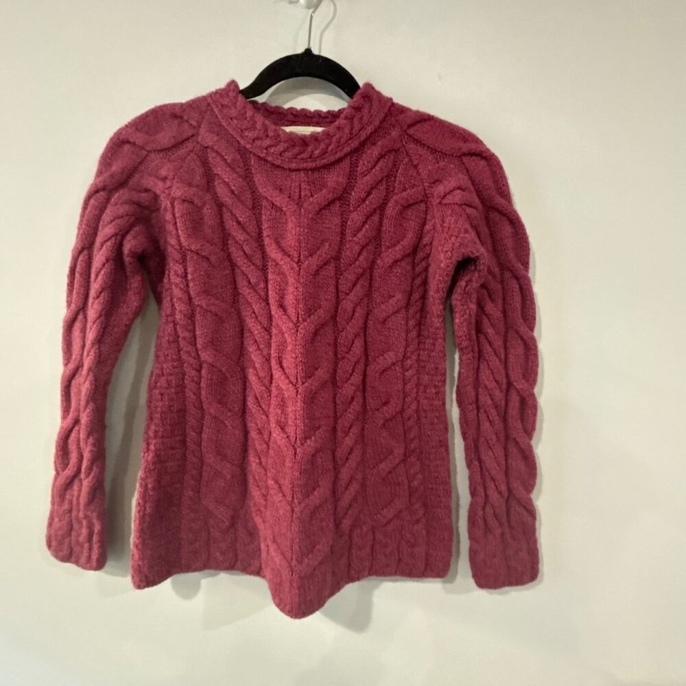 Aran Sweater Market Super Soft Luxury Cable Knit Size XS